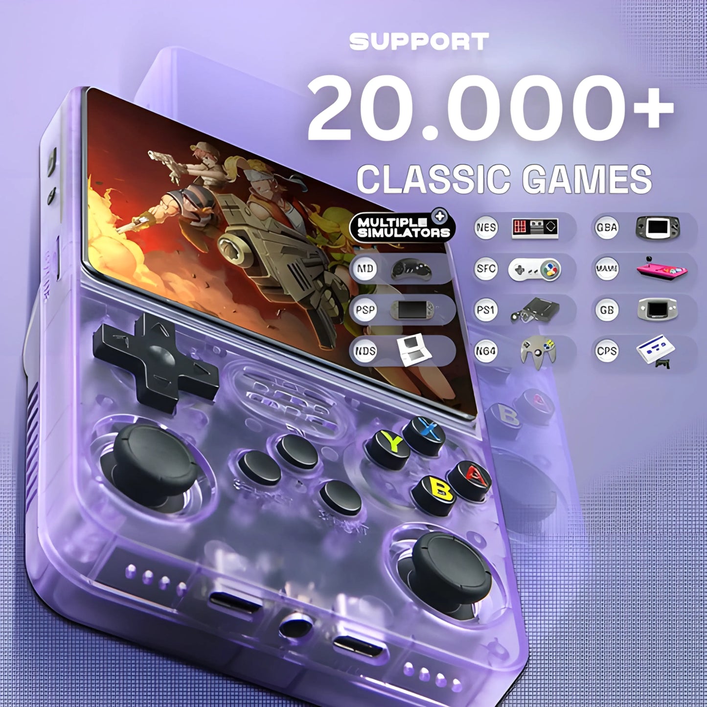 R36S Retro Handheld Video Game Console Linux System 3.5 Inch IPS Screen R35S Pro Portable Pocket Video Player